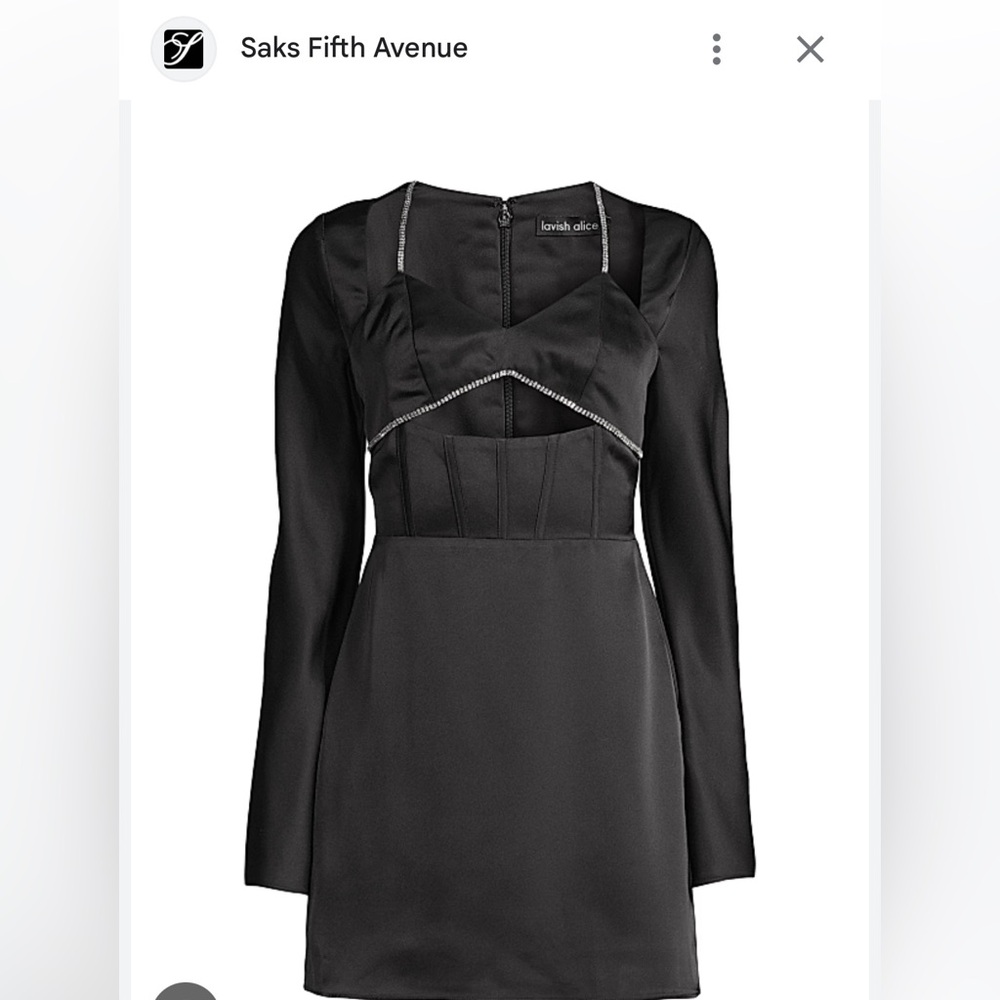 Lavish Alice Black Dress NWT